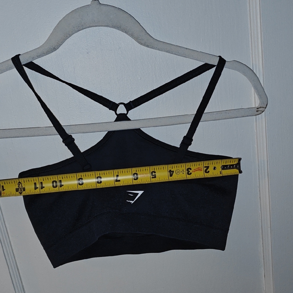 Gymshark Black Strappy Sports Bra